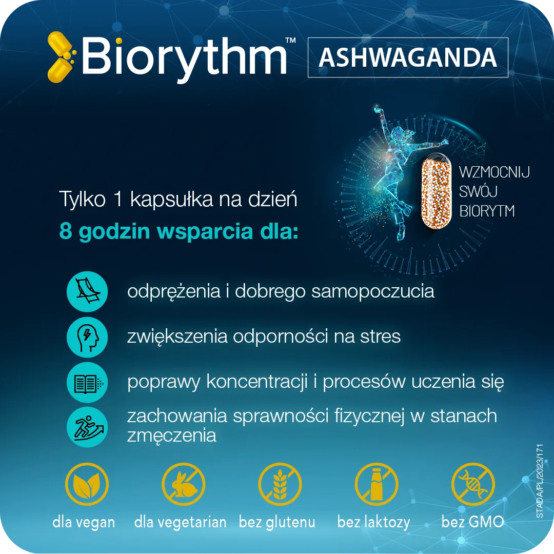 BIOrythm Ashwagandha 200 mg 30 kapsułek