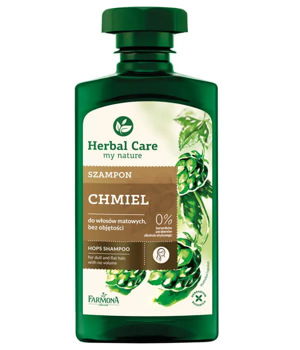 Herbal Care szampon do włosów matowych i bez objętości Chmiel, 330 ml 