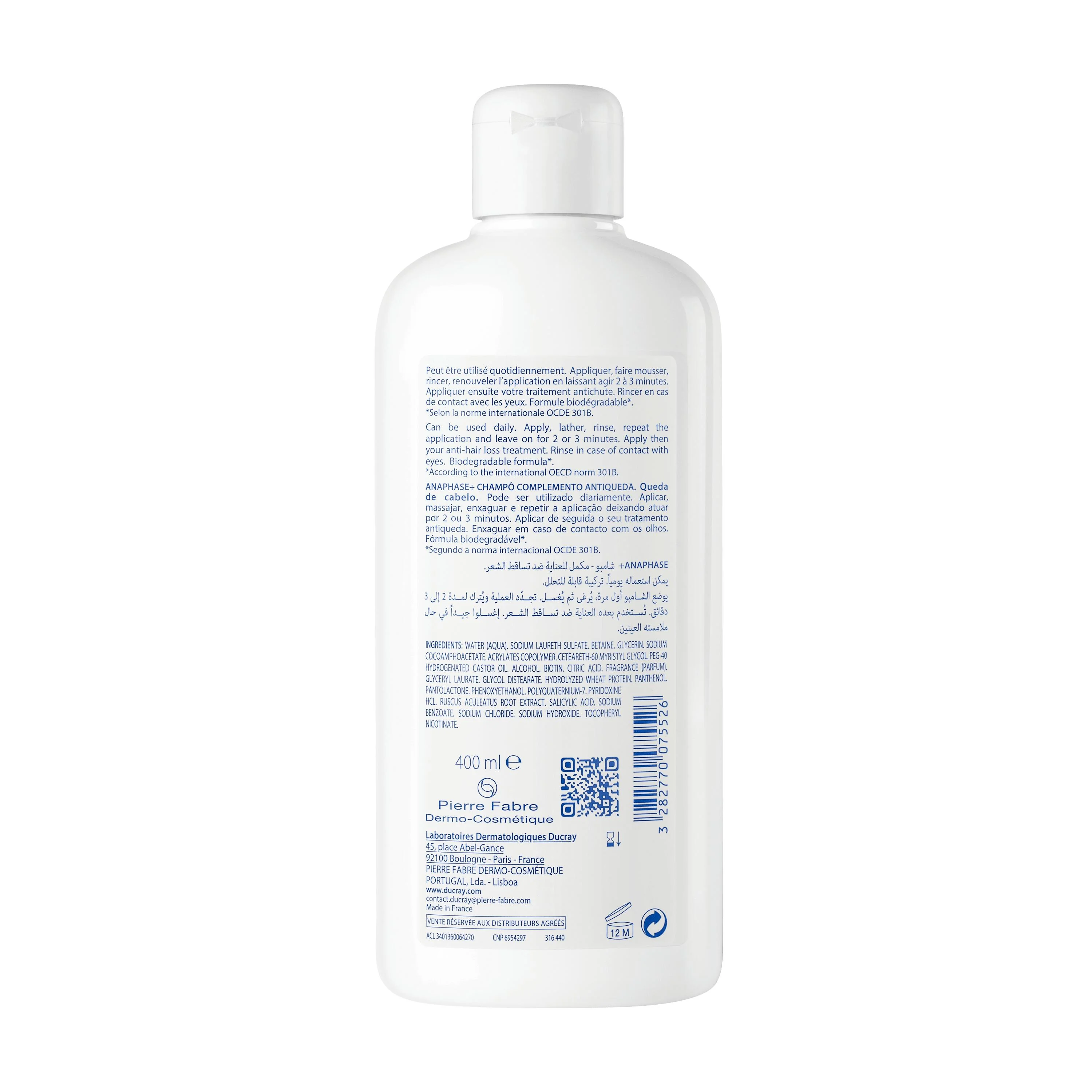 Ducray Anaphase+ szampon przeciw wypadaniu włosów, 400 ml