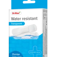Water Resistant Transparent Dr.Max, plastry wodoodporne 19 mm x 72 mm, 20 sztuk