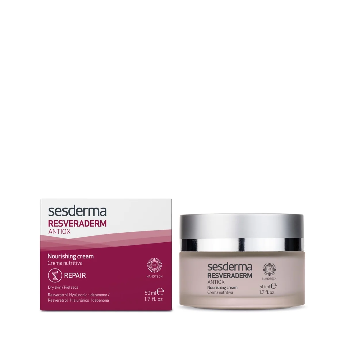 Sesderma Resveraderm Antiox, krem ochronny regenerujący, 50 ml