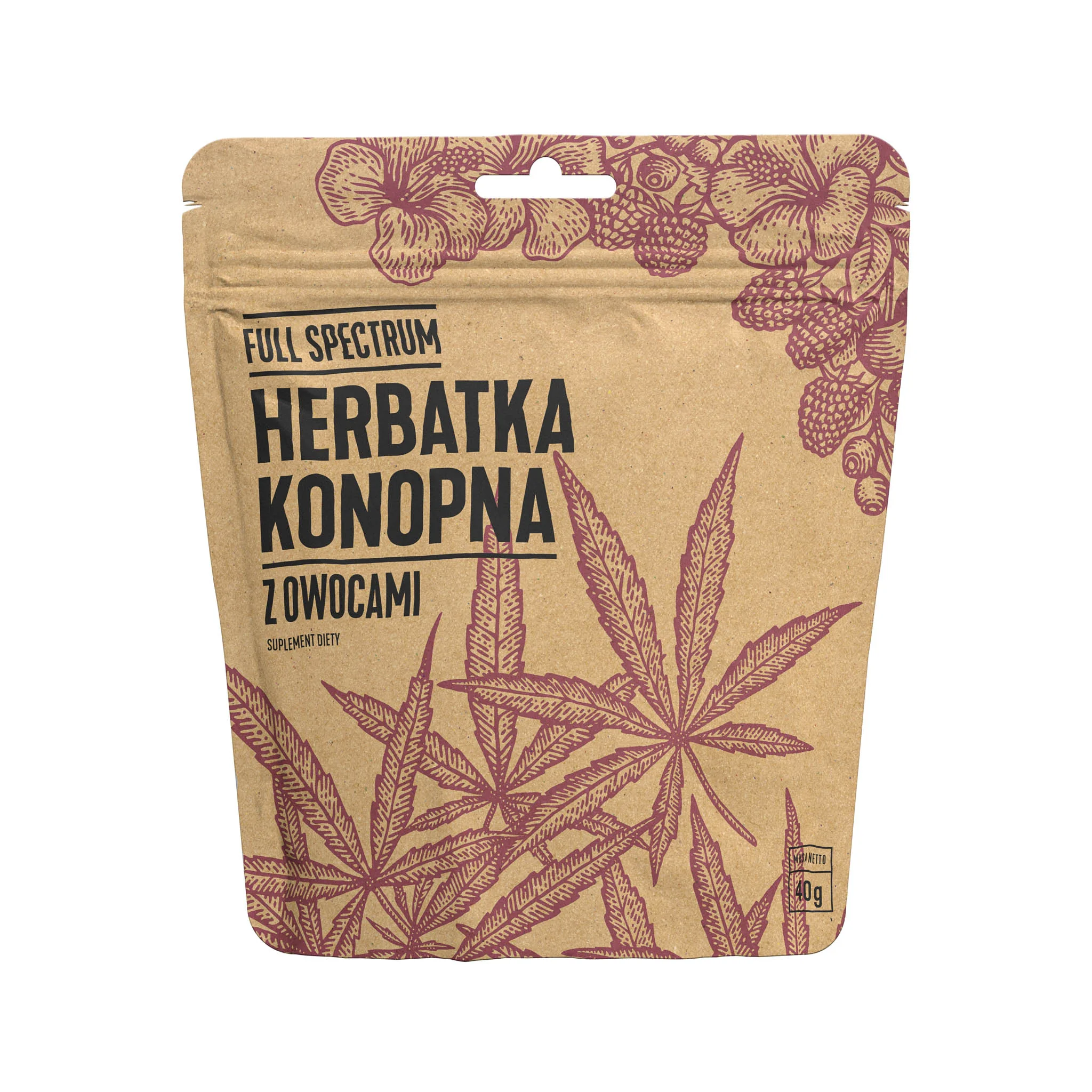 Cosma Full Spectrum herbatka konopna z owocami, 40 g