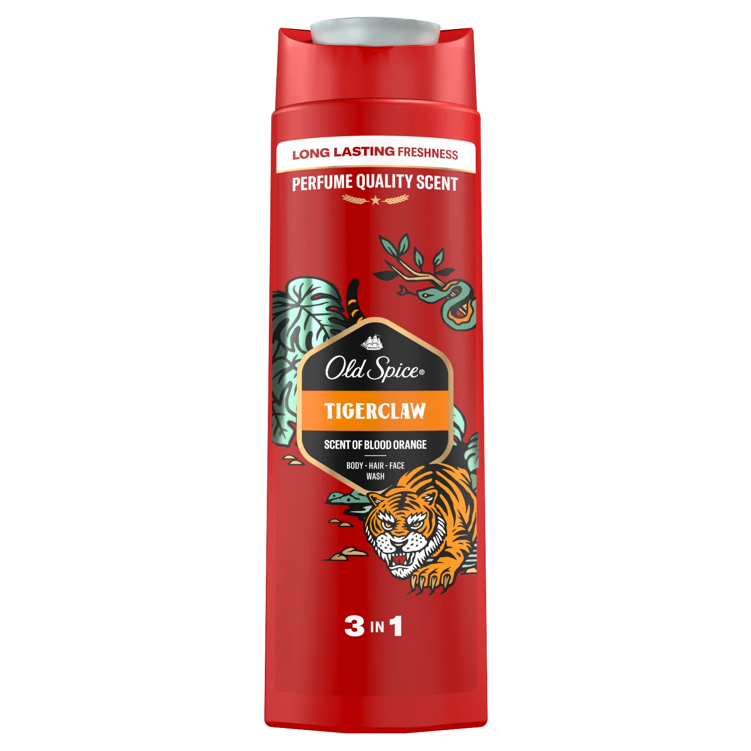 Old Spice Tiger Claw, Żel pod prysznic i szampon dla mężczyzn, 400 ml