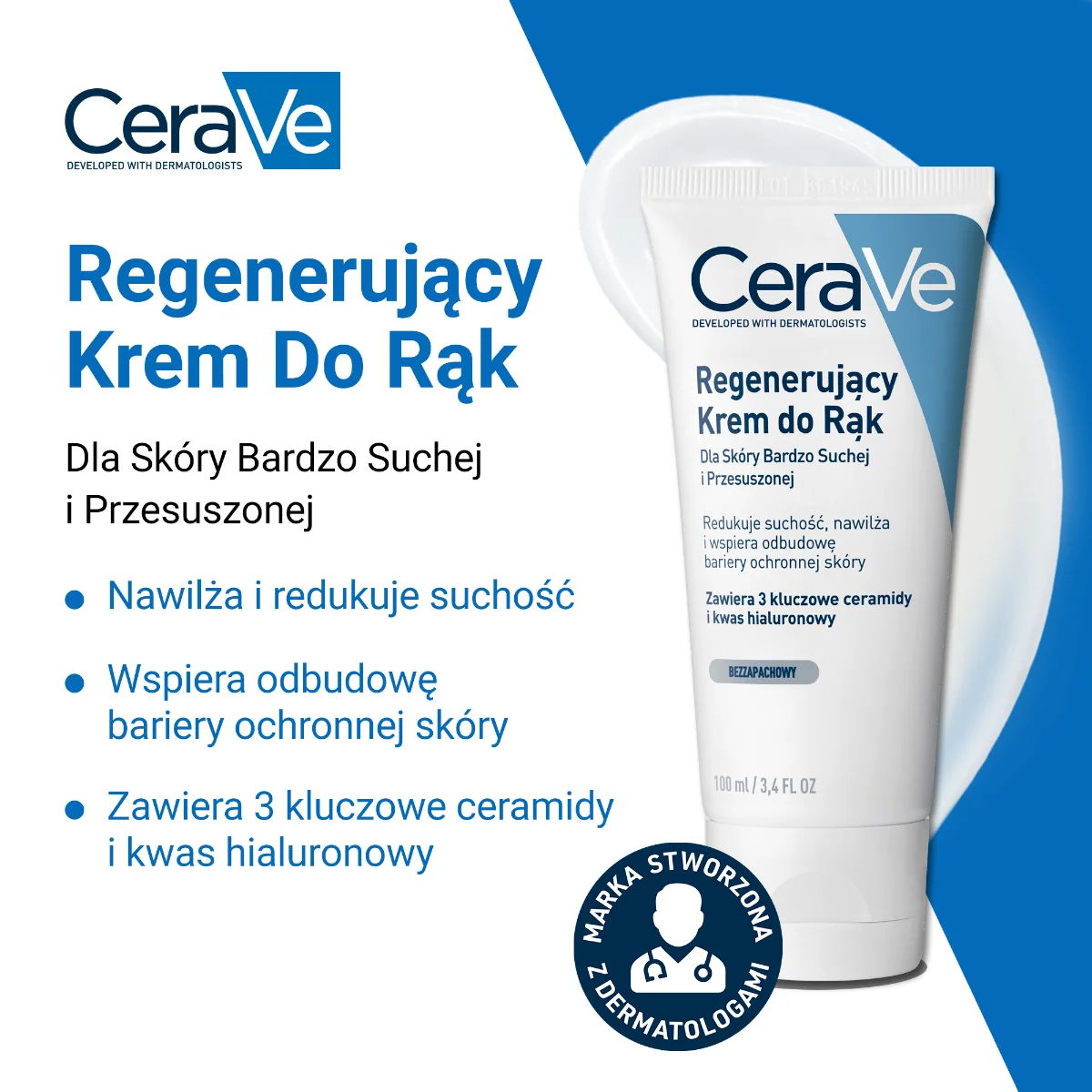 CeraVe regenerujący krem do rąk, 100 ml