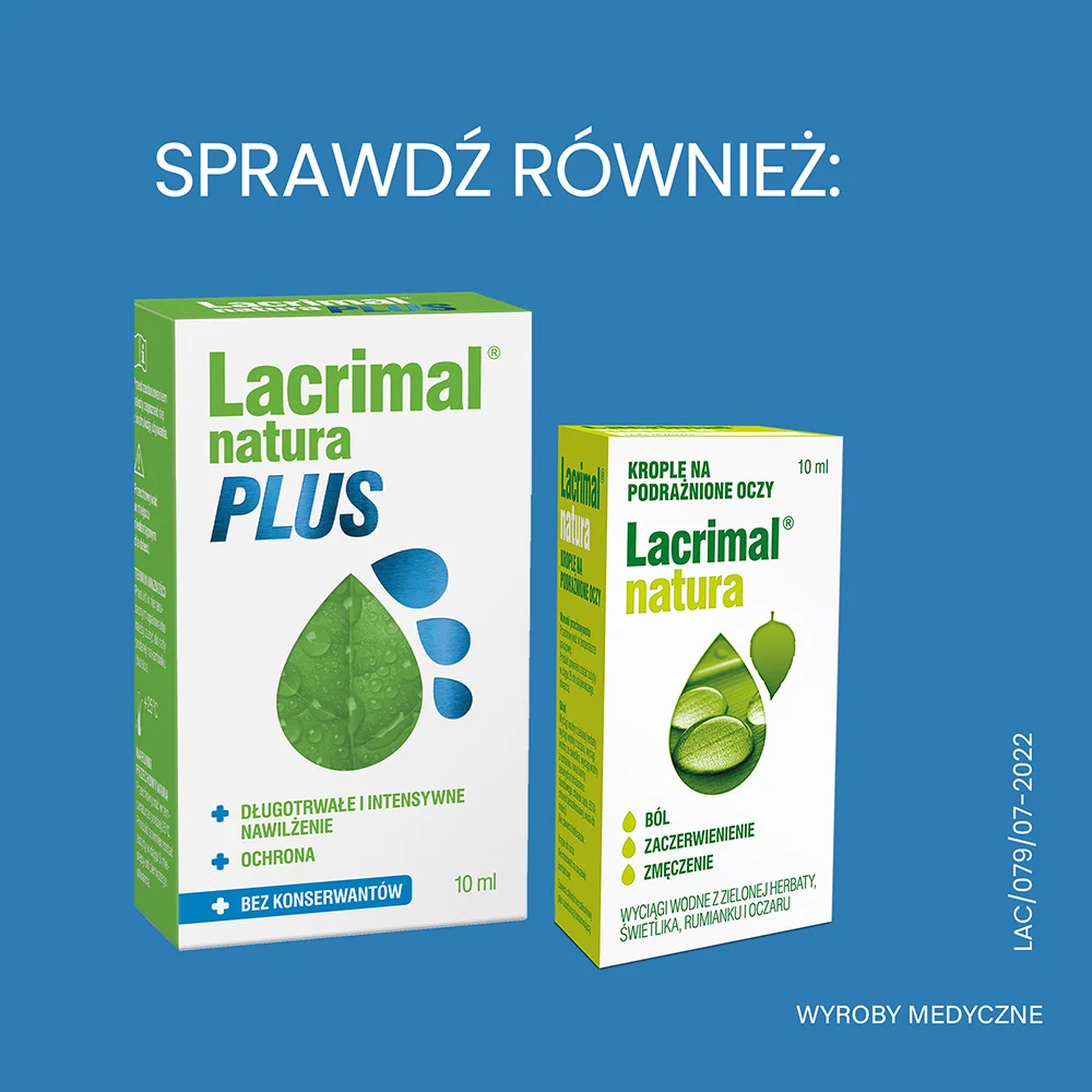 Lacrimal nawilżające krople do oczu, 2x5ml