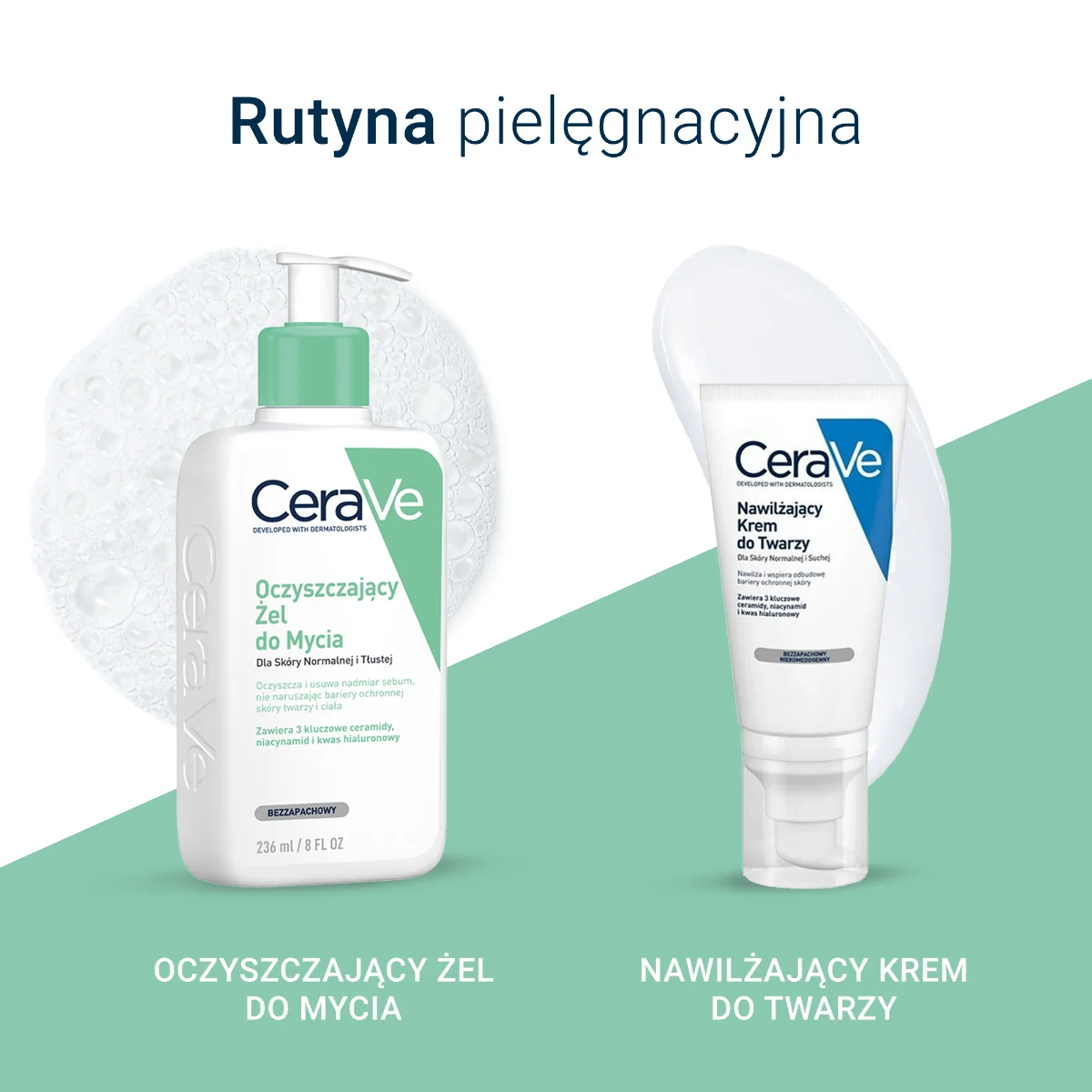 Cerave Oczyszczający żel do mycia twarzy i ciała, 473 ml