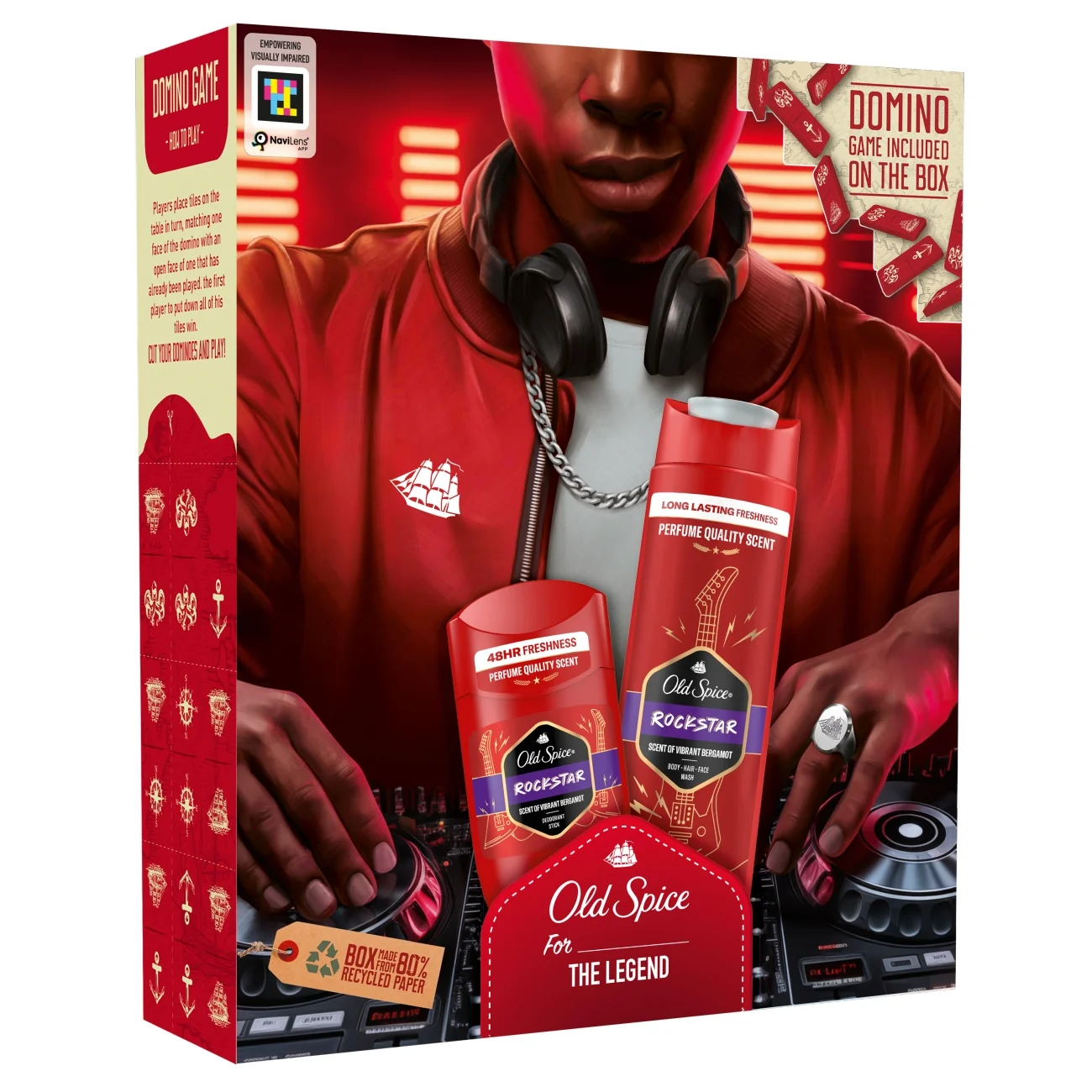 Old Spice Rockstar zestaw podarunkowy dezodorant w sztyfcie, 50 ml + żel pod prysznic, 250 ml