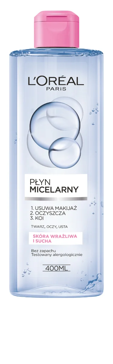 L`Oreal Paris Skin Expert płyn micelarny Skóra wrażliwa i sucha, 400 ml