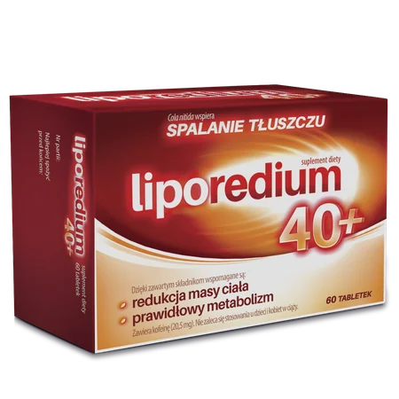 Liporedium 40+, suplement diety, 60 kapsułek