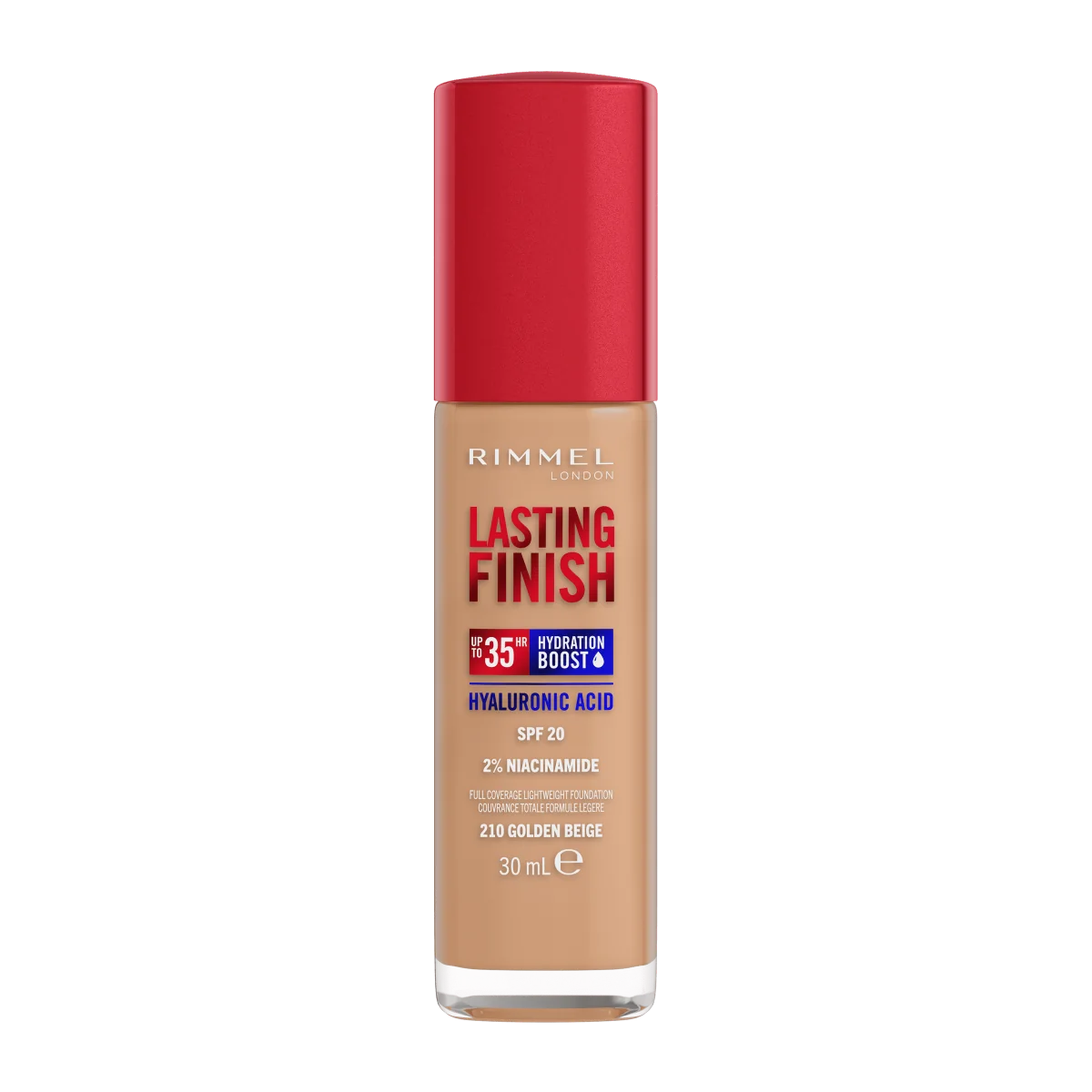 Rimmel Lasting Finish Foundation Podkład do twarzy nr 210 Golden Beige, 30 ml