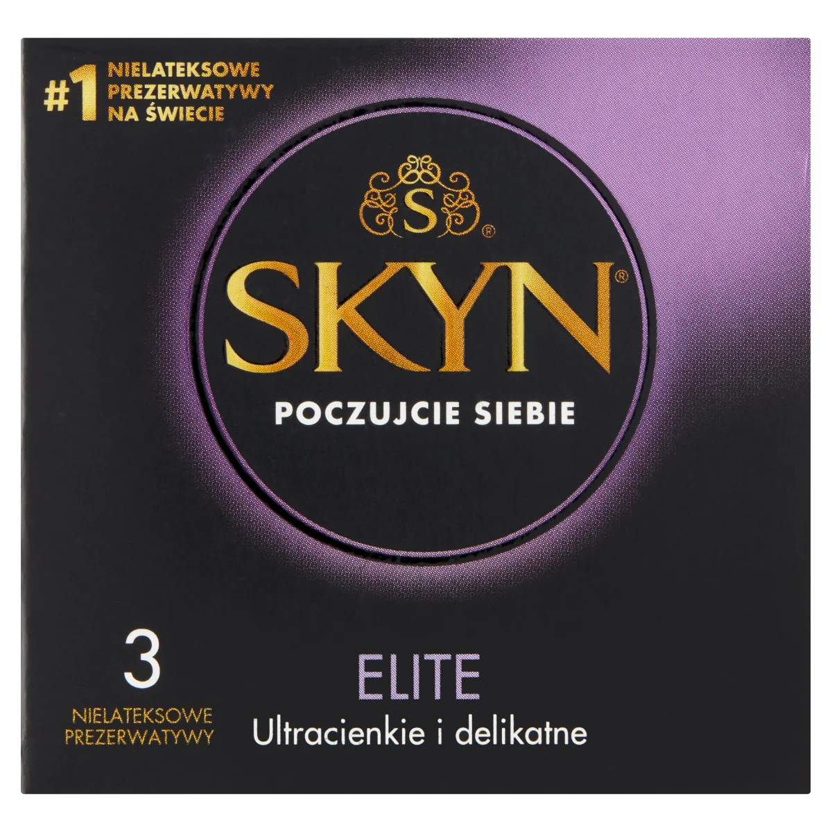 Unimil Skyn Elite, nielateksowe prezerwatywy, 3 szt.