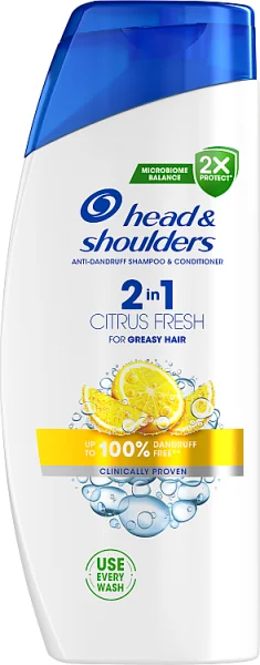 Head & Shoulders Citrus Fresh, szampon przeciwłupieżowy 2 w 1, 625 ml