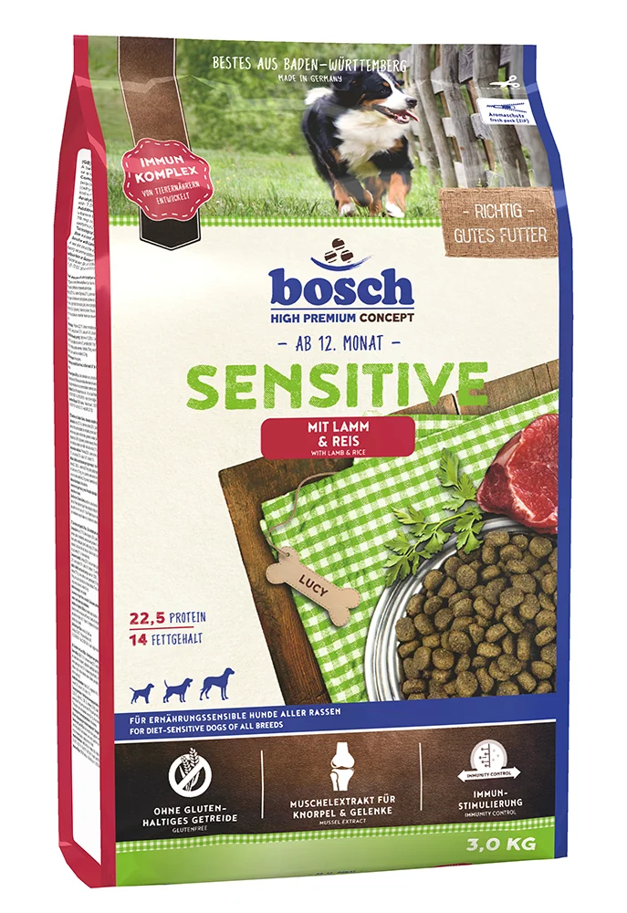 Bosch Sensitive Lamb & Rice karma dla psów, 3 kg