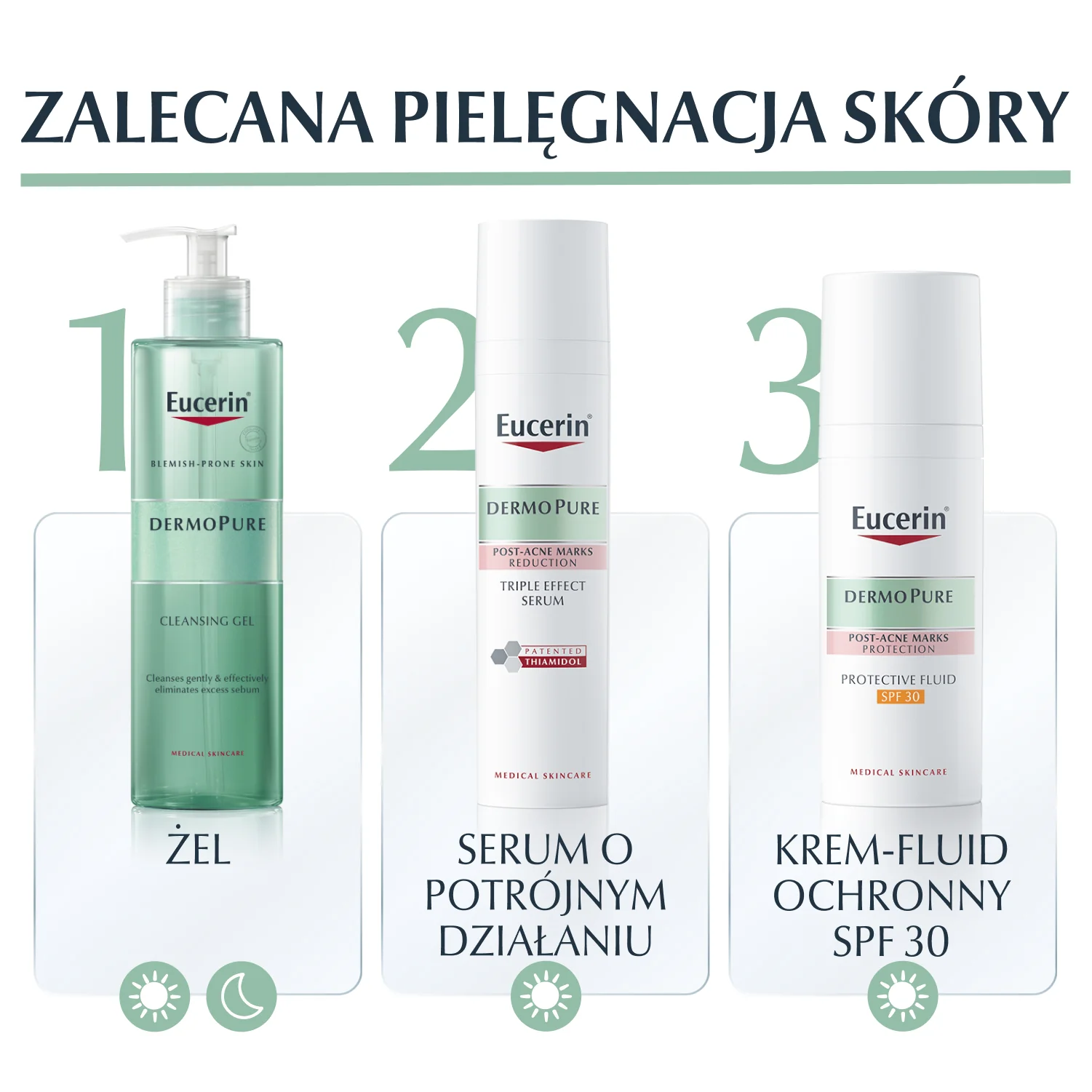 Eucerin DermoPure krem-fluid ochronny do skóry skłonnej do trądziku SPF 30, 50 ml