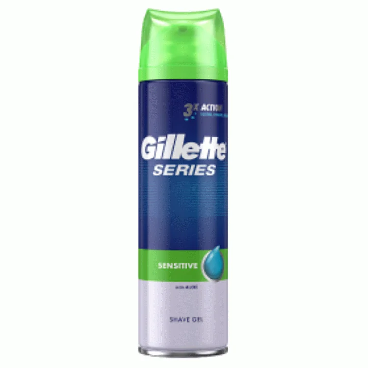 Gillette Series, kojący żel do golenia z aloesem, 200 ml