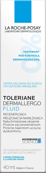 La Roche-Posay Toleriane Dermallergo, Fluid o lekkiej konsystencji, 40 ml