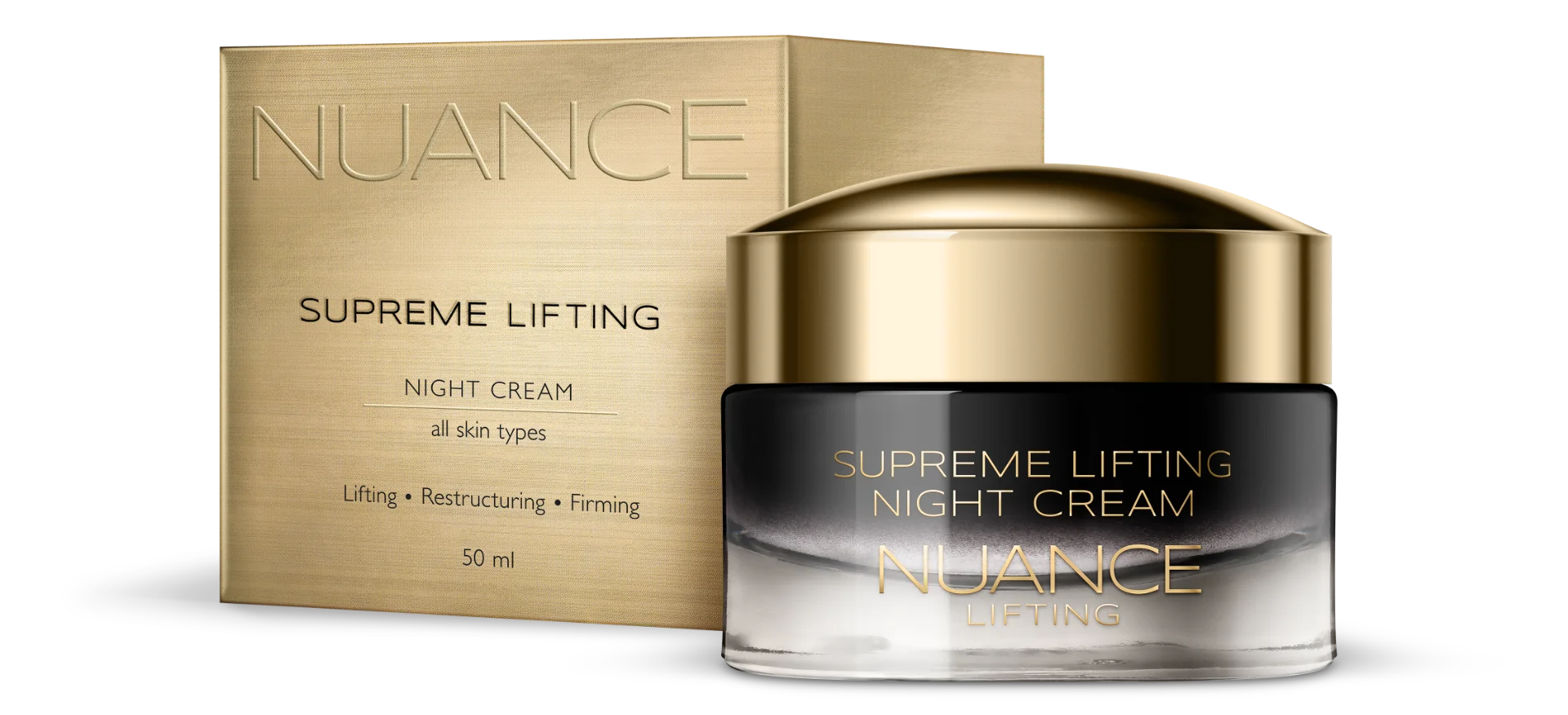 Nuance Supreme Lifting, krem na noc do każdego rodzaju skóry, 50 ml