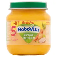 BoboVita warzywa z indykiem po 5 miesiącu życia, 125 g