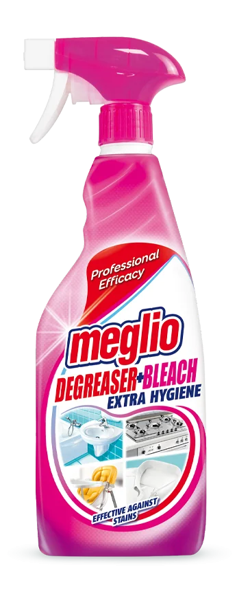 Meglio Degreaser + Bleach Extra Hygiene wybielacz-odtłuszczacz w piance, 750 ml