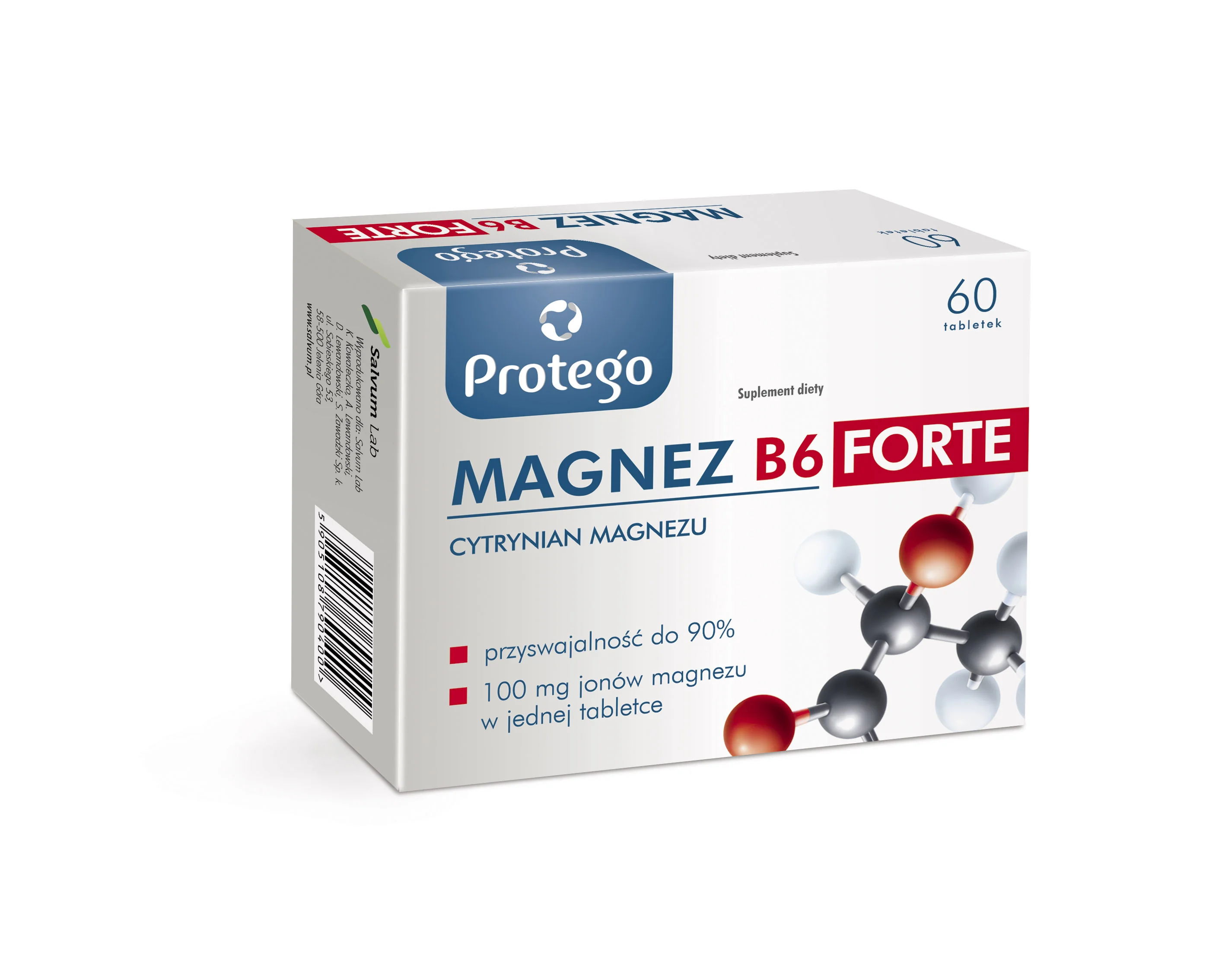 Protego Magnez B6 Forte 60 tabletek