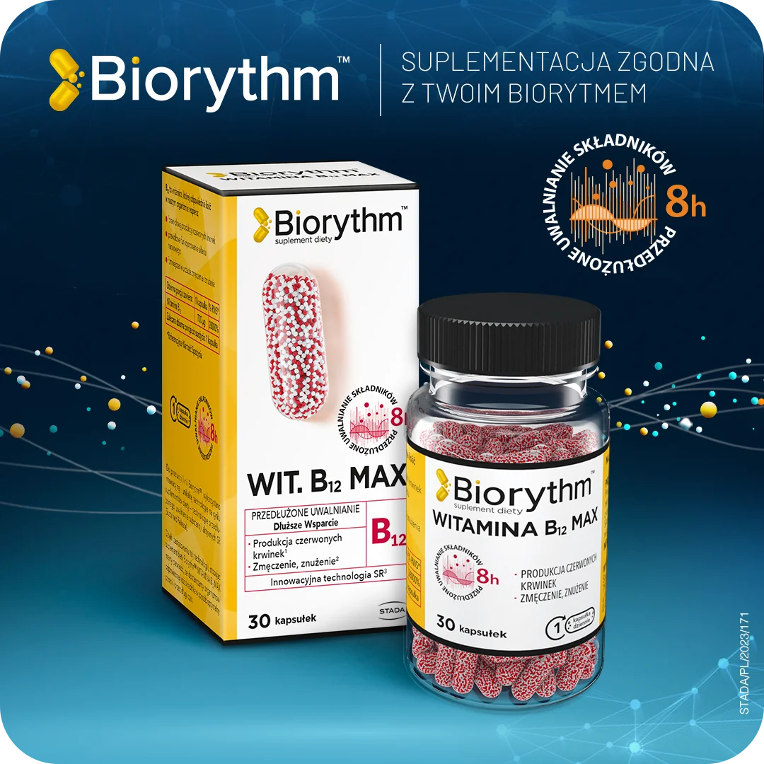 BIOrythm Witamina B12 Max 30 kapsułek