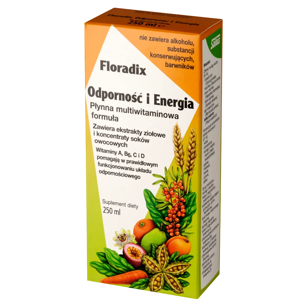 Floradix Odporność i Energia suplement diety, 250 ml