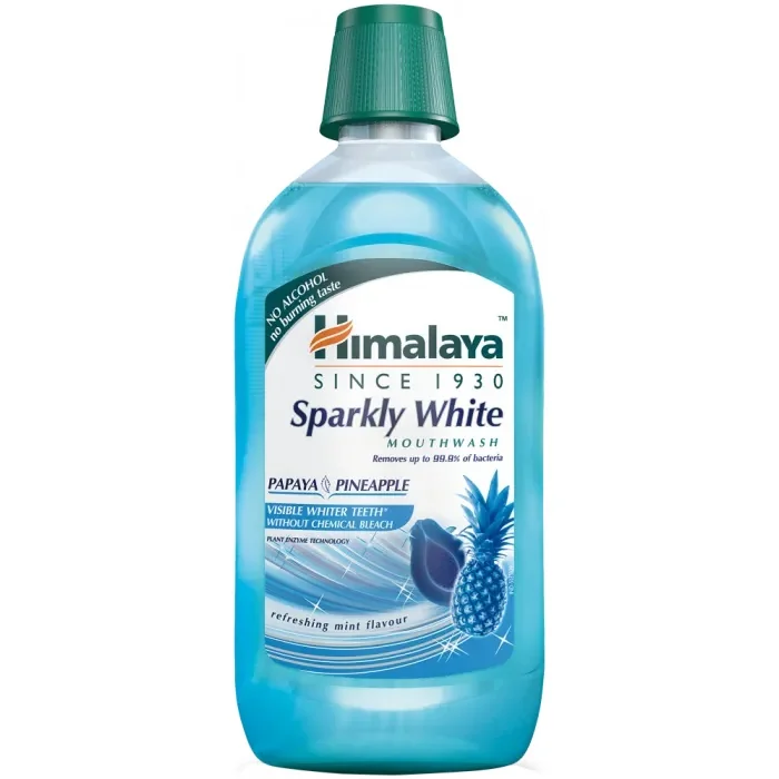 Himalaya Sparkly White Mouthwash Płyn do płukania jamy ustnej, 450 ml