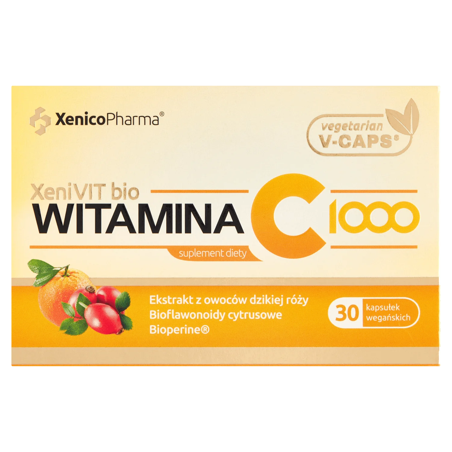 XeniVIT bio Witamina C 1000, suplement diety, kapsułka miękka, 30 sztuk