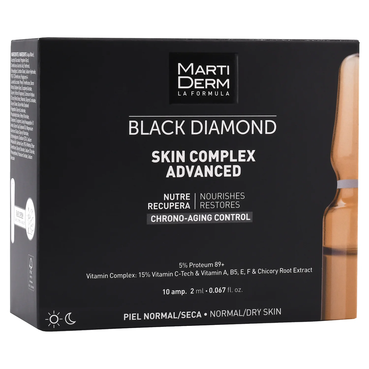 Martiderm Black Diamond Skin Complex Ampoules serum do twarzy w ampułce, 10 x 2 ml