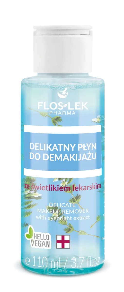 Floslek, deliktany płyn do demakijażu ze świetlikiem lekarskim, 110 ml