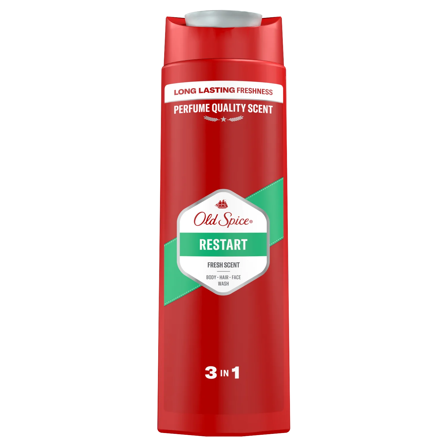 Old Spice Restart, Żel pod prysznic i szampon 3w1, 400 ml