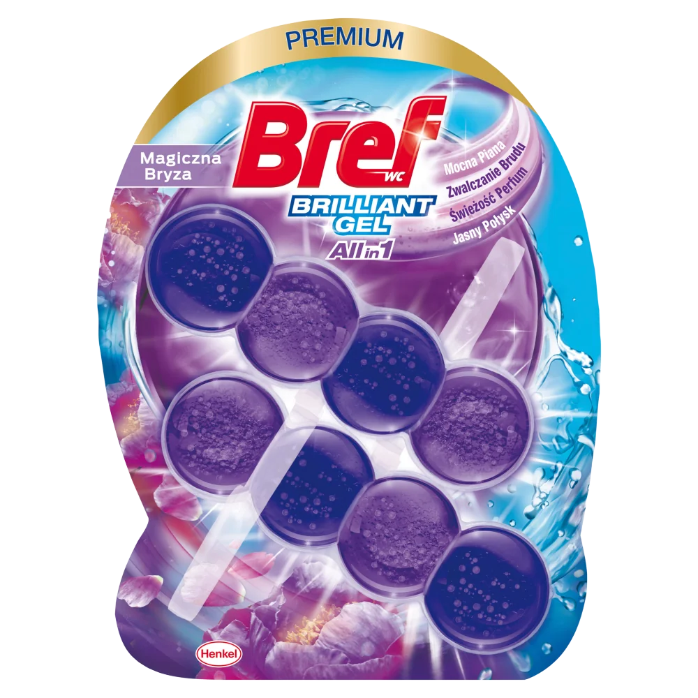 Bref WC Brilliant Gel All-in-1 zawieszka do toalety Magiczna Bryza, 2x 42 g