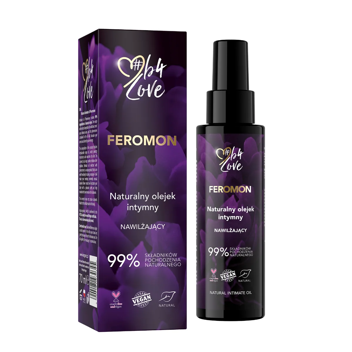 4organic B4Love Feromon, naturalny olejek intymny, 70 ml