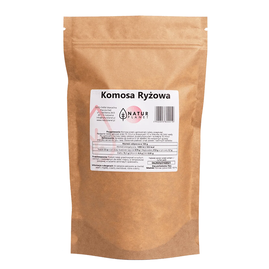 Natur Planet komosa ryżowa, 1000 g