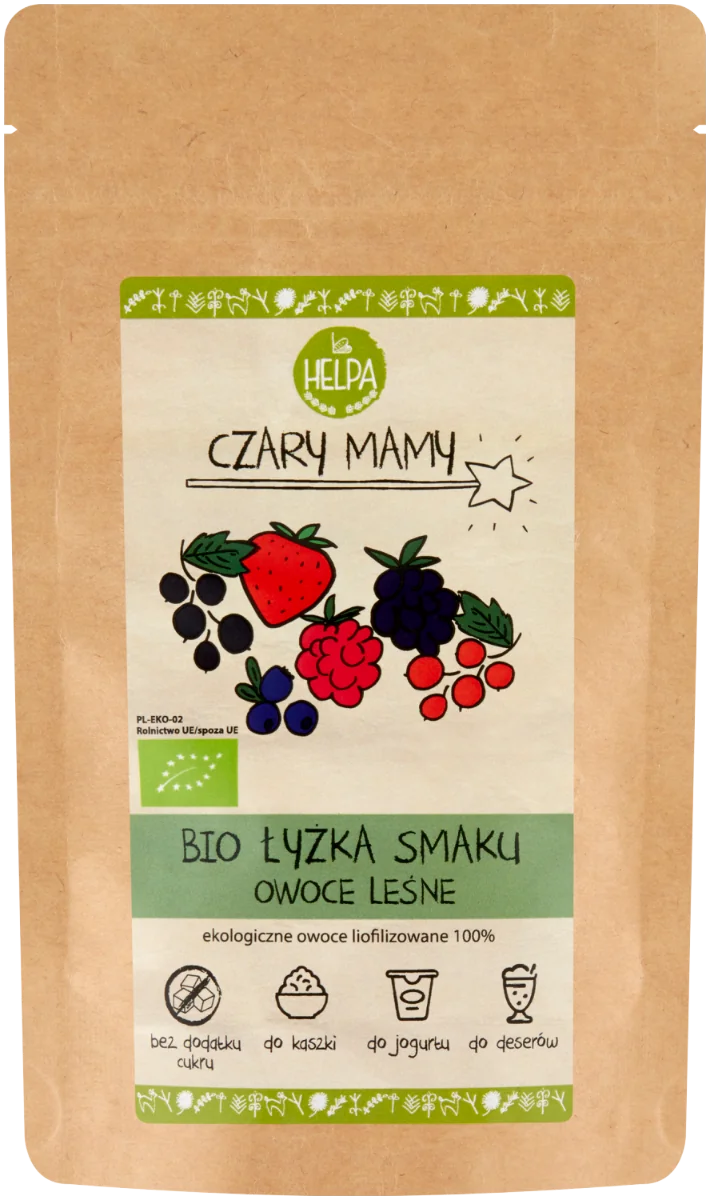 HELPA Czary Mamy Bio Łyżka smaku owoce leśne, 40 g