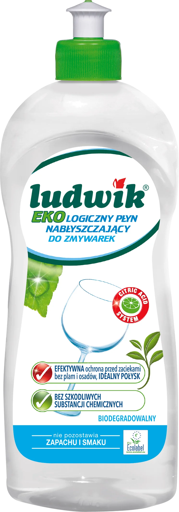 Ludwik ekologiczny płyn nabłyszczający do zmywarek, 500 ml