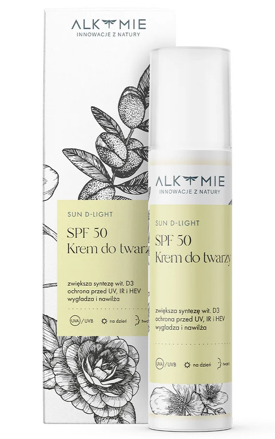 Alkmie, Sun D-light, krem do twarzy SPF 50, 50 ml