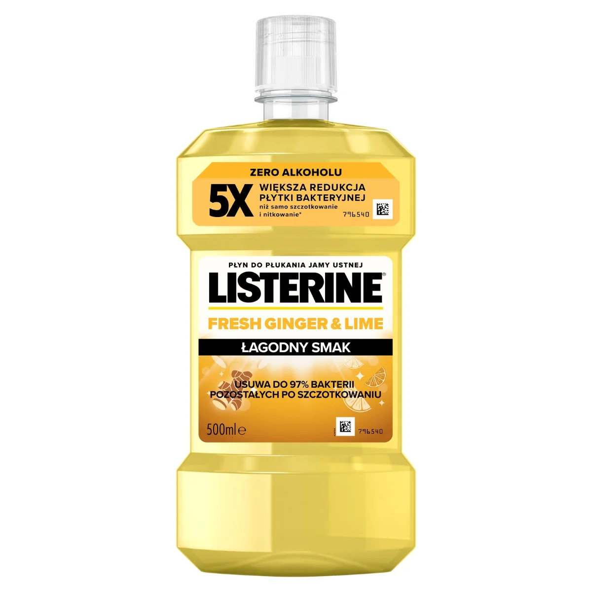 Listerine Fresh Ginger & Lime płyn do płukania ust, 500 ml