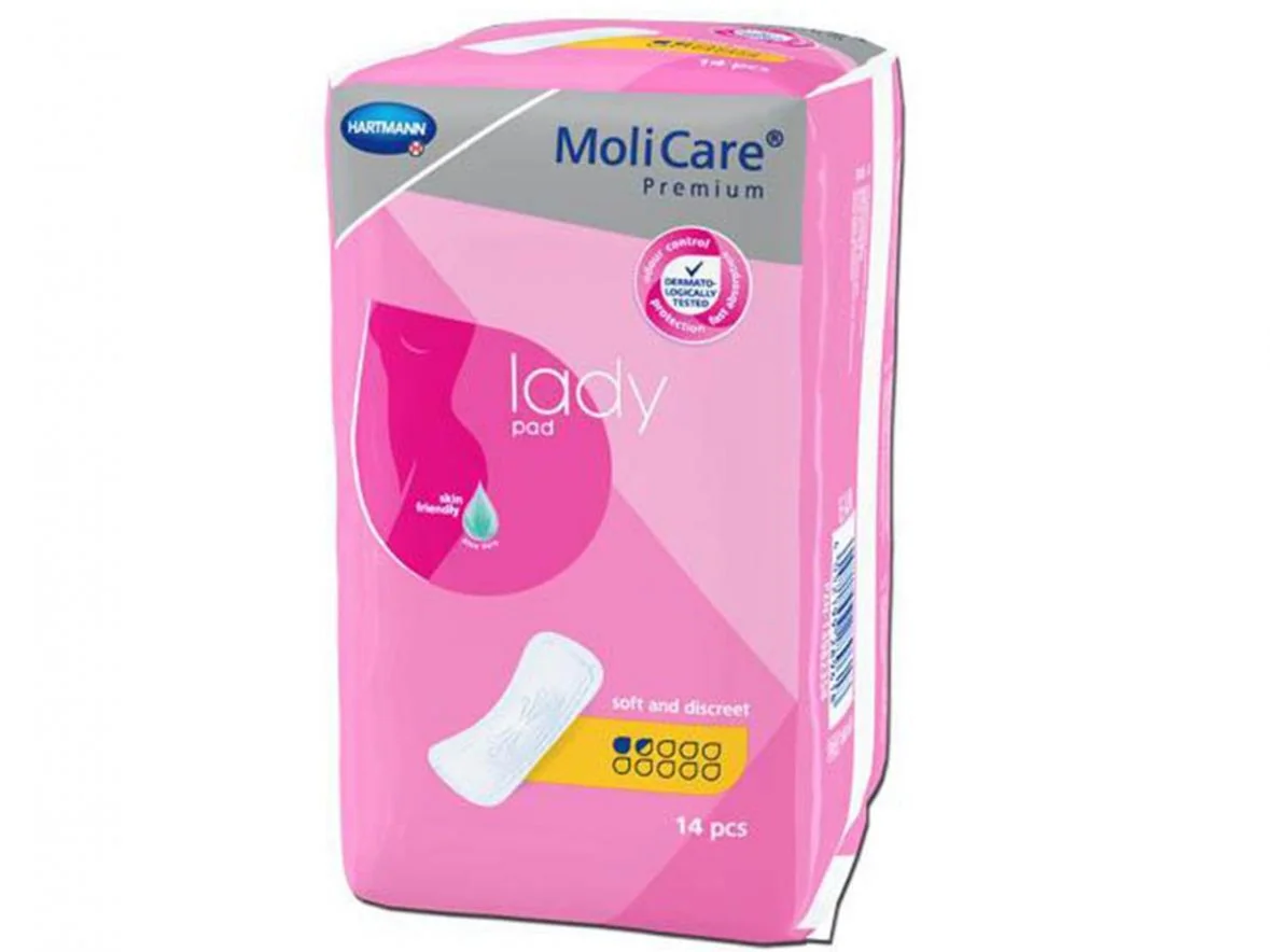 MoliCare Premium lady pad, 1,5 kropli Wkładki anatomiczne chłonne, 14 sztuk