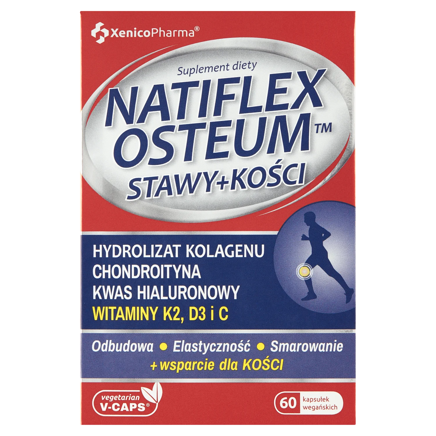 Natiflex Osteum, suplement diety, 60 kapsułek