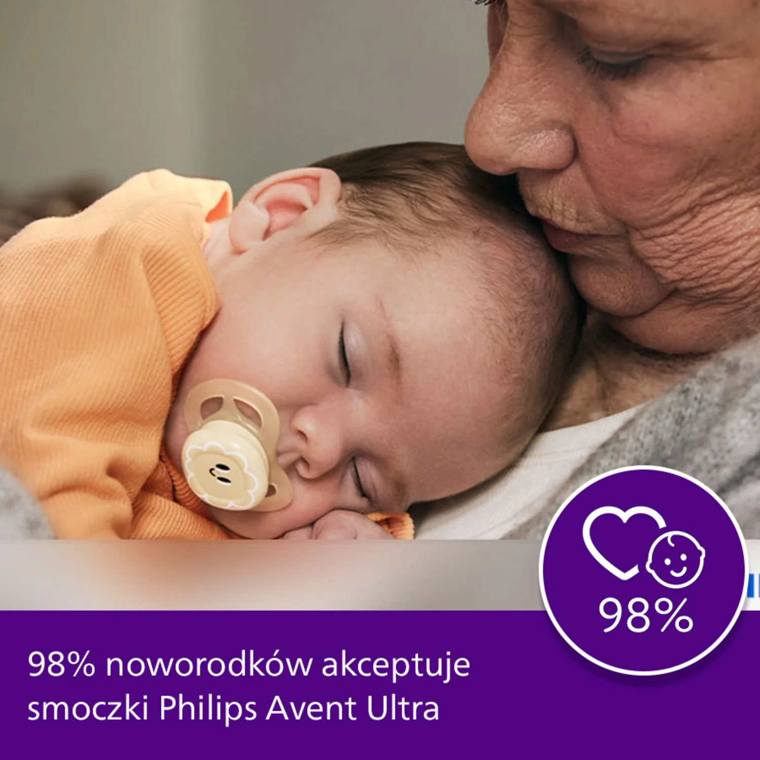 Philips Avent Ultra Start SCF075/08 smoczek świecący w ciemności, 2 szt.