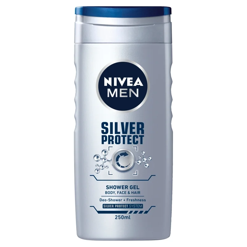 Nivea Silver Protect, Żel pod prysznic, 250 ml