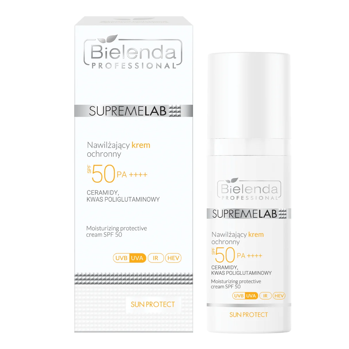 Bielenda Supremelab Sun Protect, Nawilżający krem ochronny SPF 50, 50 ml