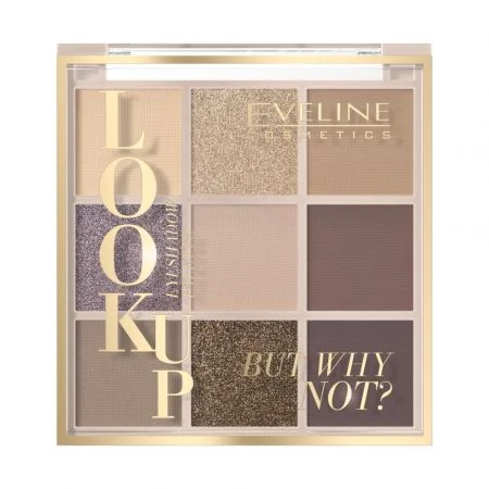 Eveline Cosmetics Look Up paleta 9 cieni do powiek, But Why Not, 10,8 g