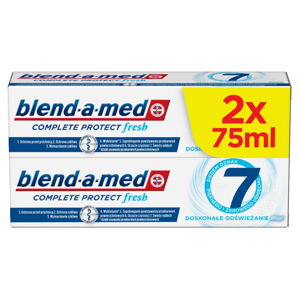 Blend-a-med Complete Protect 7 Extra Fresh pasta do zębów, 2x75 ml