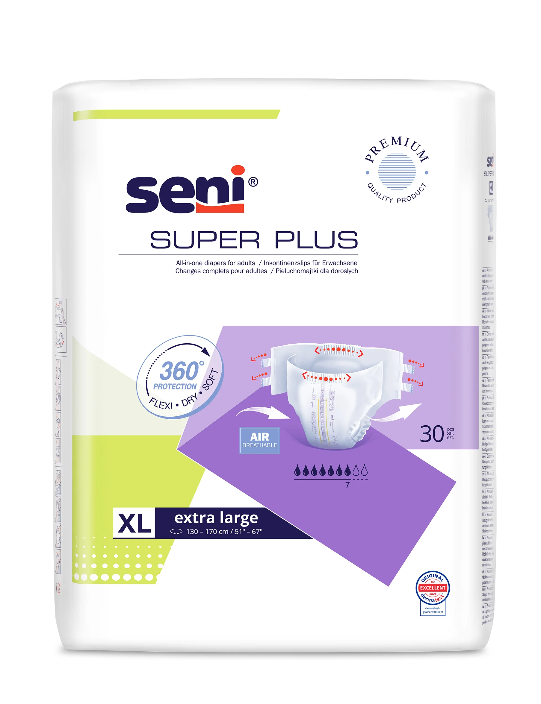 Seni Super Plus, pieluchomajtki XL, 30 szt.