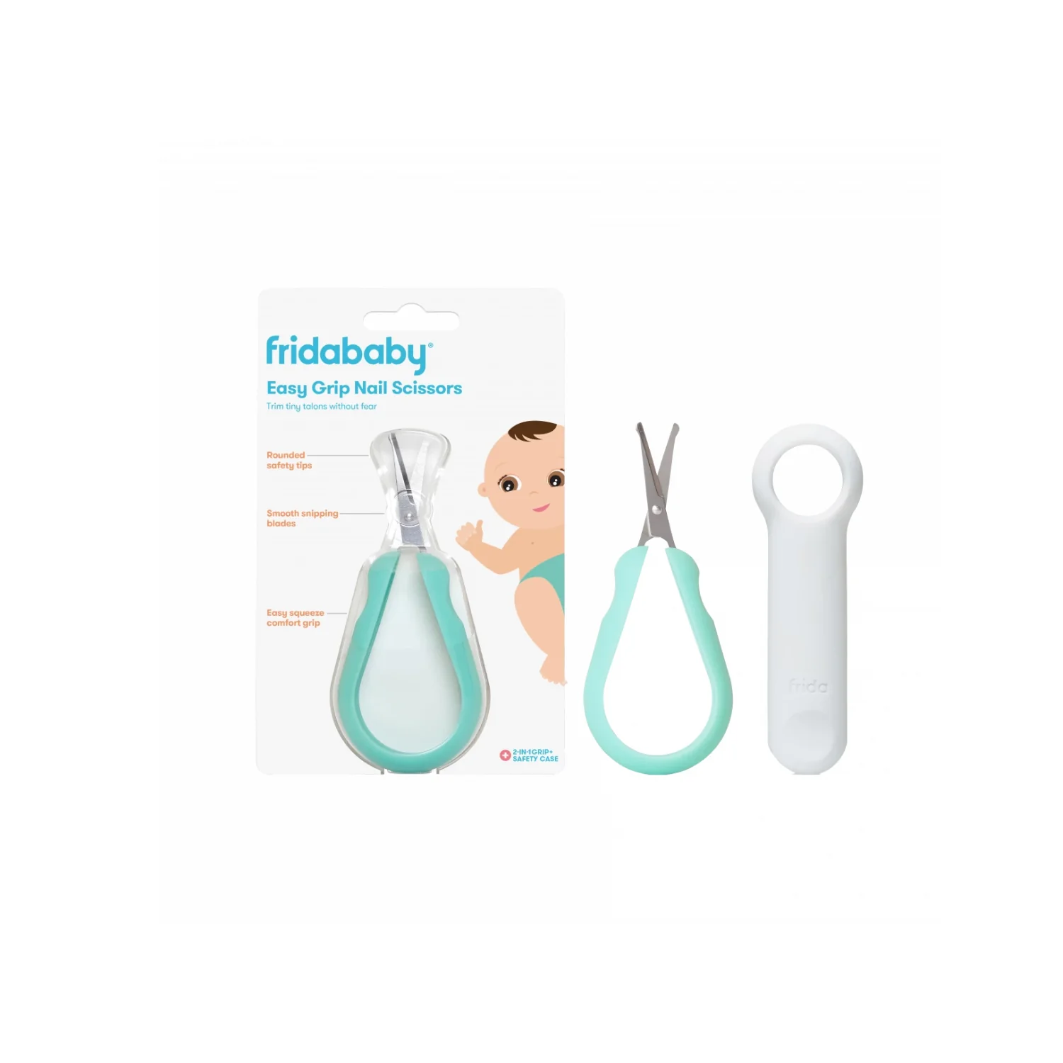 FridaBaby Easy GripNail Scissors, obcinacz do paznokci, 1 szt.