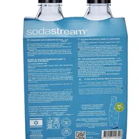 SodaStream Butelki na wodę 1 l Fuse Czarne, 2 szt.