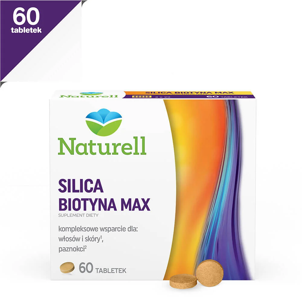 Naturell Silica Biotyna Max, suplement diety, 60 tabletek