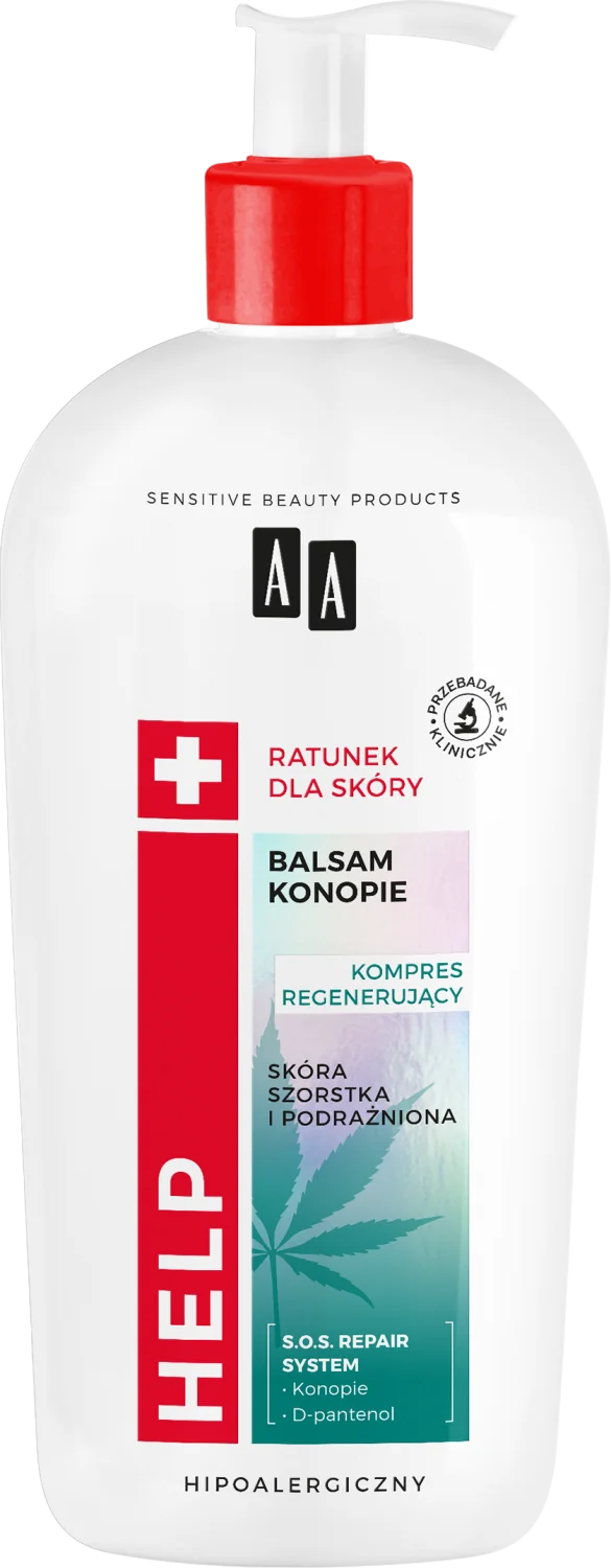 AA HELP Natural, balsam do ciała regeneracja do skóry suchej, 400ml